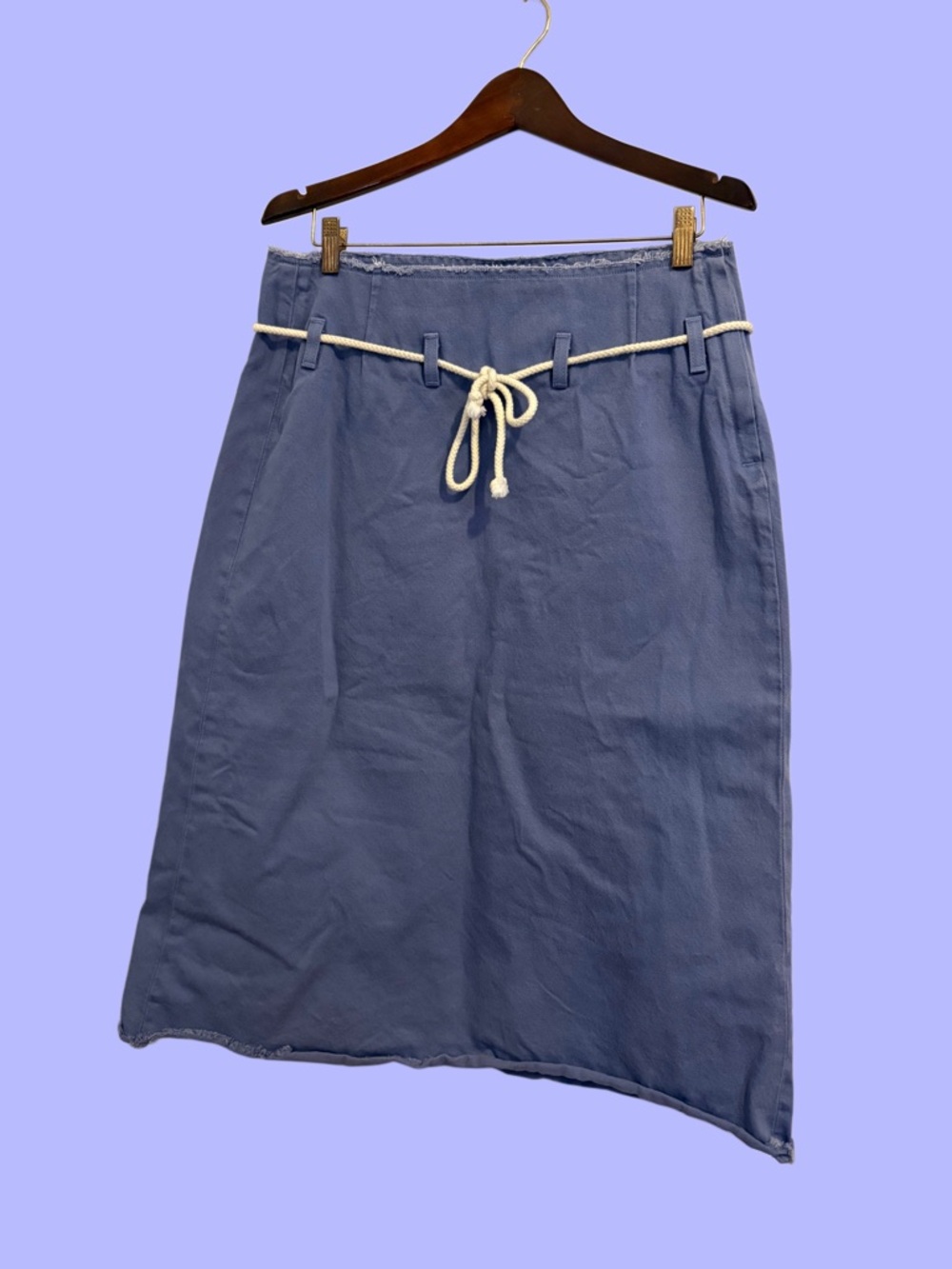 Levi’s x Emma Chamberlain Rope-Waist Denim Skirt Sz Large
